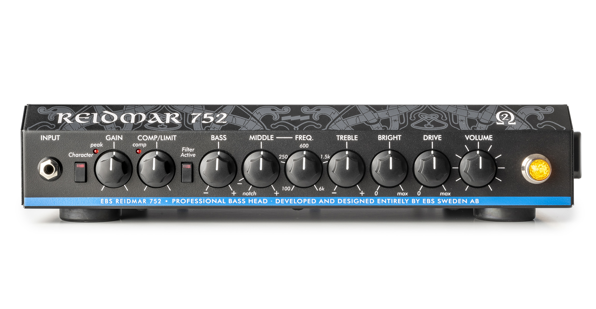 REIDMAR 752 Light Weight 750W RMS Bass Amp フロントパネル