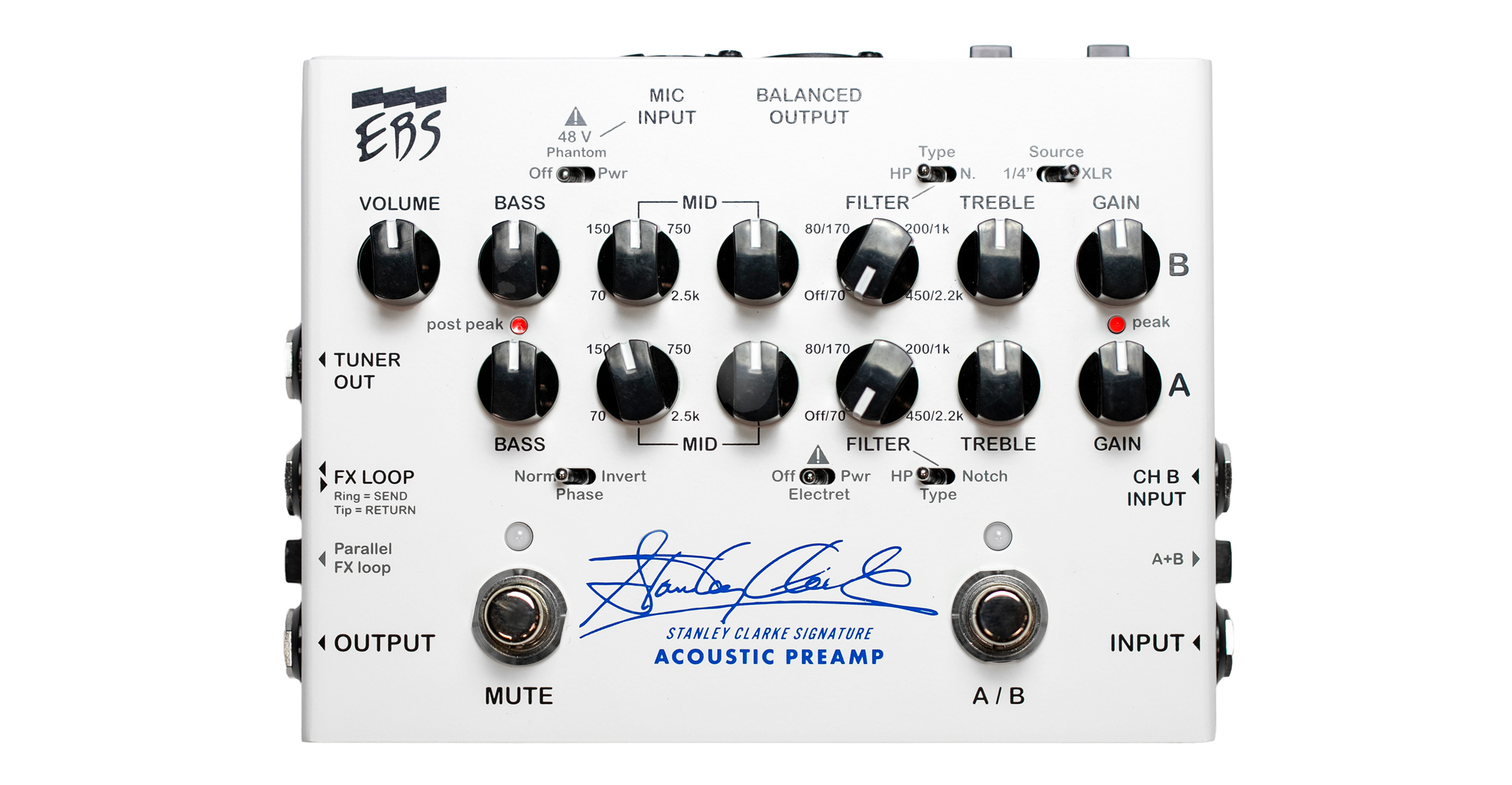 EBS STANLEY CLARKE SIGNATURE PREAMP（スタンリー・クラーク・シグネチャー・プリアンプ）