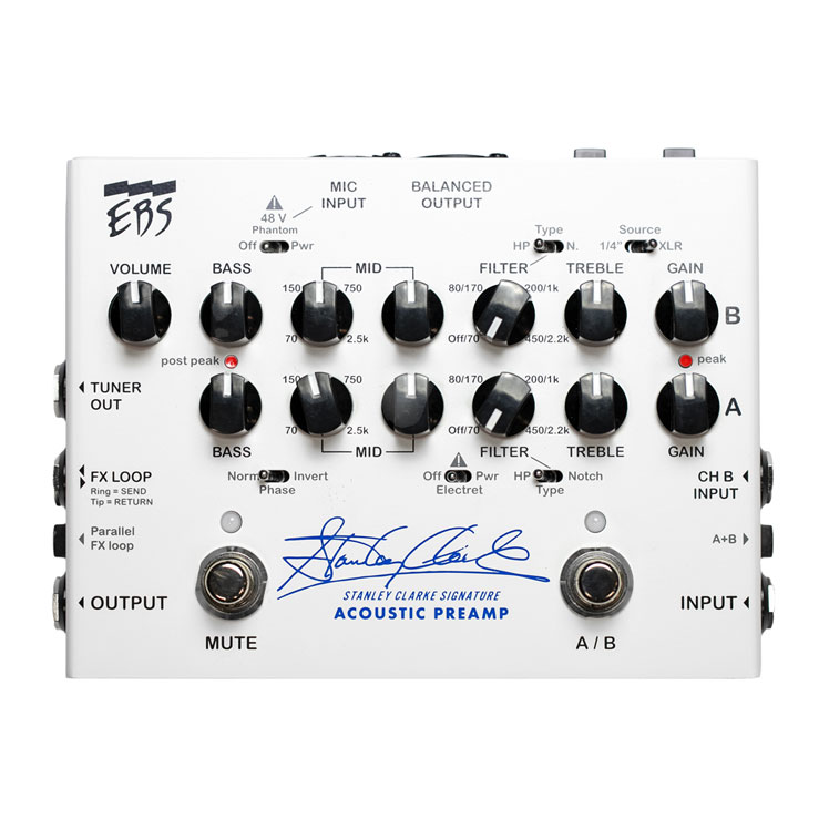 EBS STANLEY CLARKE SIGNATURE PREAMP（スタンリー・クラーク・シグネチャー・プリアンプ）