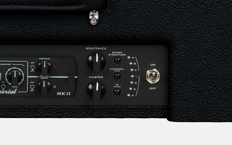 SYNERGY SYN-20IR 1×12 COMBO POWER AMP CONTROL 部分の拡大