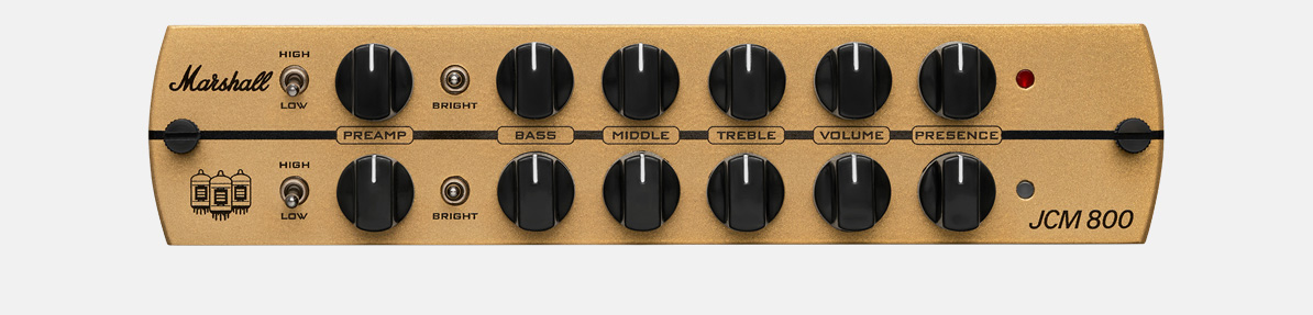 Marshall JCM 800 製品特徴・フロントパネルの拡大写真