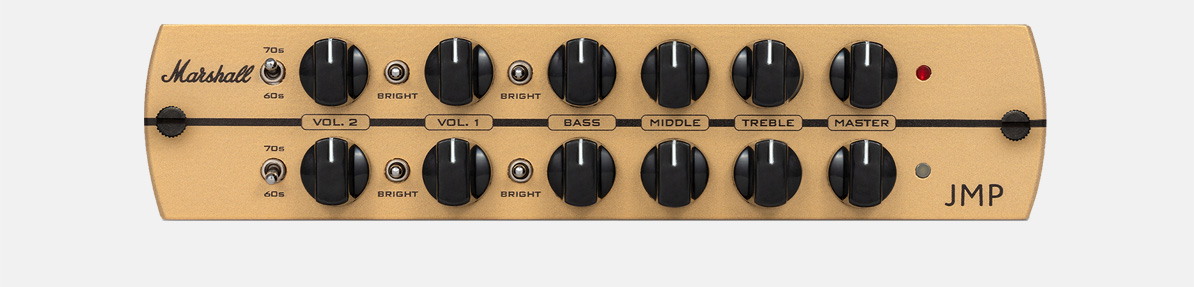 Marshall JMP 製品特徴・フロントパネルの拡大写真