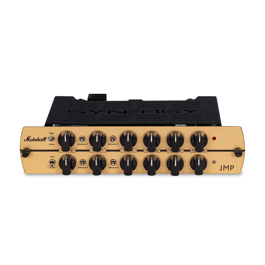 MARSHALL JMP DUAL CHANNEL ALL-TUBE SYNERGY PREAMP MODULE フロントパネルと上部